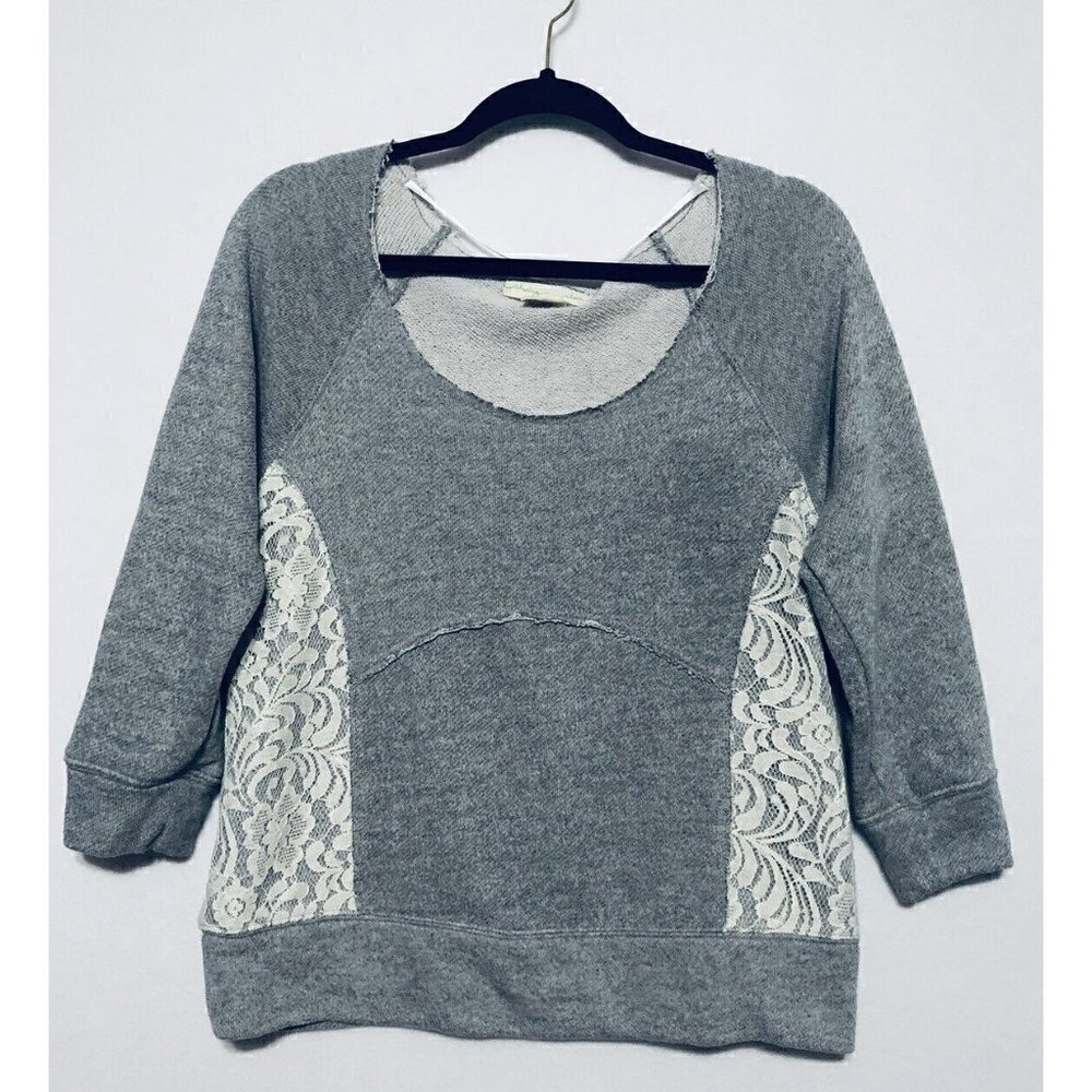 Urban Outfitters Staring at Stars Womens Medium Lace Inset Sweatshirt Sweater